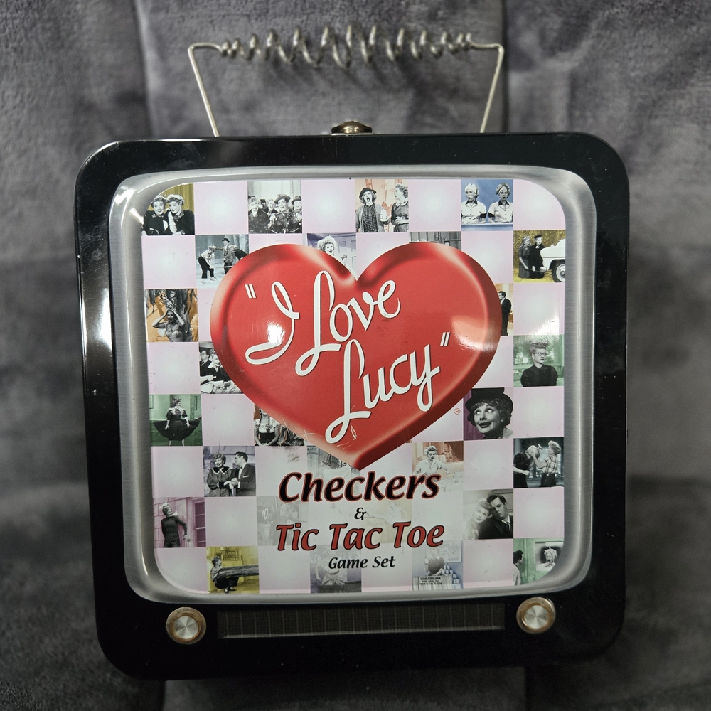 ⭐️I Love Lucy Checkers & Tic Tac Toe Game Set⭐️